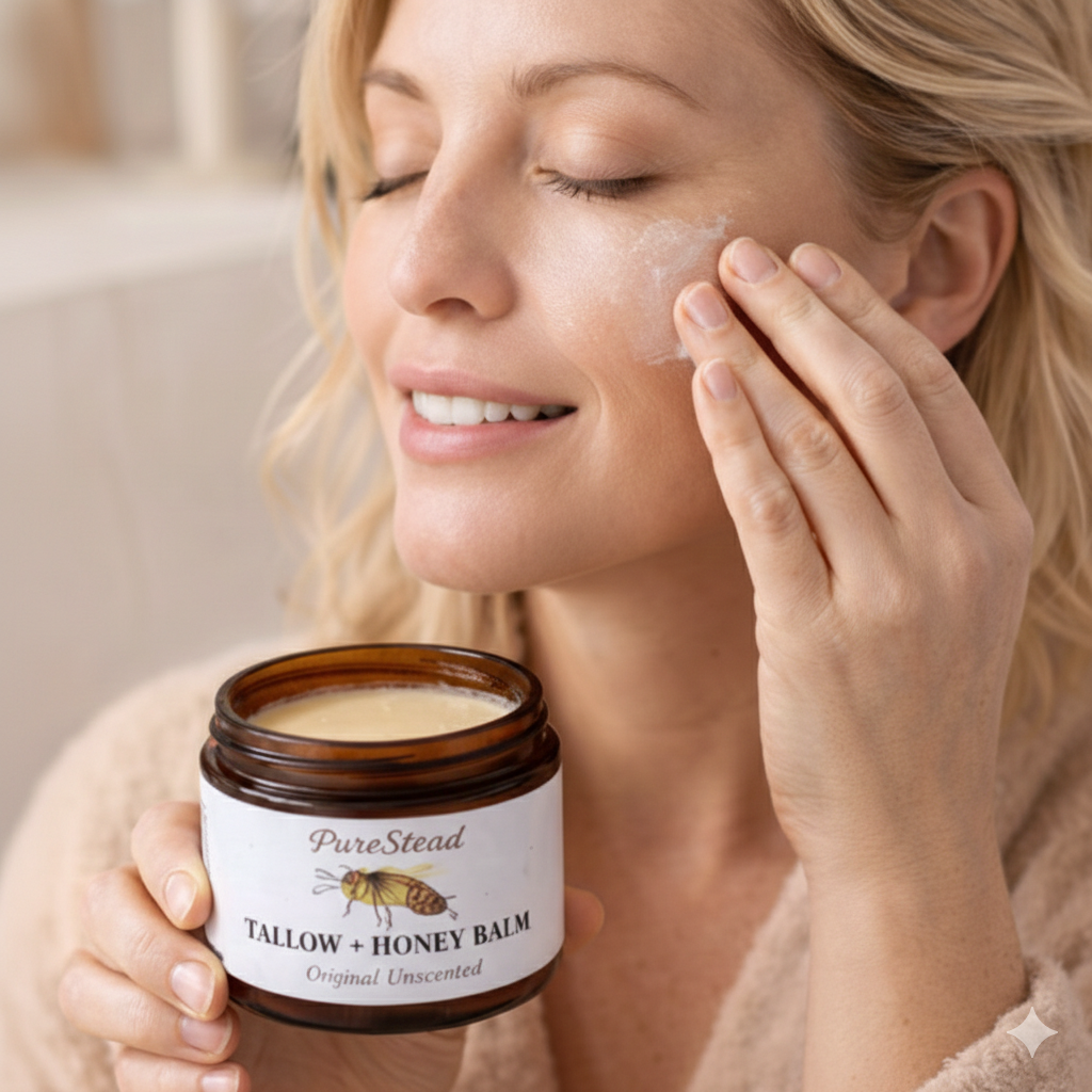 Repair Dry & Sensitive Skin With Grass-Fed Tallow